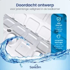 Merkloos Douchemat - Antislip Mat - Antislipmat Douche - Badmat - Schimmelbestendig - Met Zuignappen - Wasbaar - Wit 16 Merkloos Douchemat - Antislip Mat - Antislipmat Douche - Badmat - Schimmelbestendig - Met Zuignappen - Wasbaar - Wit -Badkamer Producten Winkel 1200x1200 1222