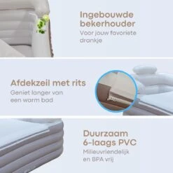 HBKS Lifestyle Bad – Opblaasbaar Ligbad – Bath Bucket – Zitbad Voor Volwassenen - Ijsbad Wim Hof Methode - Badkuip – Ice Bath – Rosegold -Badkamer Producten Winkel 1200x1200 126