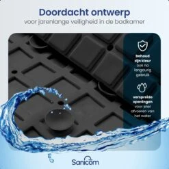Merkloos Badmat Antislip - Douchemat - Antislipmat Bad - Antislipmat Douche - Schimmelbestendig - Met Zuignappen - Wasbaar - Zwart 14 Merkloos Badmat Antislip - Douchemat - Antislipmat Bad - Antislipmat Douche - Schimmelbestendig - Met Zuignappen - Wasbaar - Zwart -Badkamer Producten Winkel 1200x1200 1280