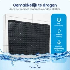 Merkloos Badmat Antislip - Douchemat - Antislipmat Bad - Antislipmat Douche - Schimmelbestendig - Met Zuignappen - Wasbaar - Zwart 15 Merkloos Badmat Antislip - Douchemat - Antislipmat Bad - Antislipmat Douche - Schimmelbestendig - Met Zuignappen - Wasbaar - Zwart -Badkamer Producten Winkel 1200x1200 1281