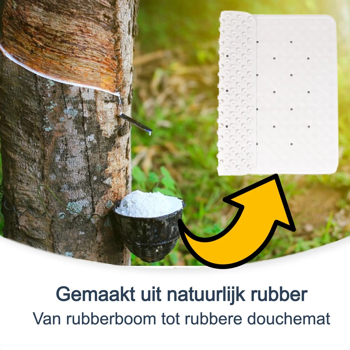 Douchemat Antislip Wit - 53 X 53 Cm - Antislipmat Douche - Badmat 6 Douchemat Antislip Wit - 53 X 53 Cm - Antislipmat Douche - Badmat - Afbeelding 4