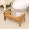 Merkloos Decopatent® Bamboe Toiletkrukje - WC Krukje - Juiste Zithouding Op Het Toilet - Betere Stoelgang Door Natuurlijke Hurkhouding -Badkamer Producten Winkel 1200x1200 1327