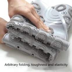 Merkloos TDR-Antislip Mat - 55x55CM - Rond - Grijs - Badmat Badkamer - Douchemat - Badkamermat - Antislipmat Voor Douche -Badkamer Producten Winkel 1200x1200 1332