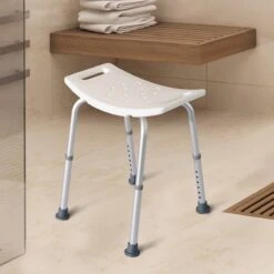 Merkloos Stevige Antislip Douchekruk - Lichtgewicht & In Hoogte Verstelbaar - Douchestoel - Badkamer Kruk Douche Stoel MAX 100KG -Badkamer Producten Winkel 1200x1200 1337