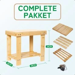 Bamboe Design Douchekruk - Opstapkrukje - Kruk Bamboe - Opstapje - Plantenstandaard -Badkamer Producten Winkel 1200x1200 1346