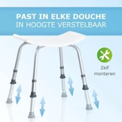 Vivamore Douchekruk - Antislip Douchestoel - In Hoogte Verstelbaar - Max. 150 KG -Badkamer Producten Winkel 1200x1200 1362