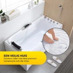 RX Goods 25 Stuks Zelfklevende Anti Slip Strips Stickers – 2 Cm X 40 Cm - Met Schraper – Transparante Tape -Badkamer Producten Winkel 1200x1200 1452