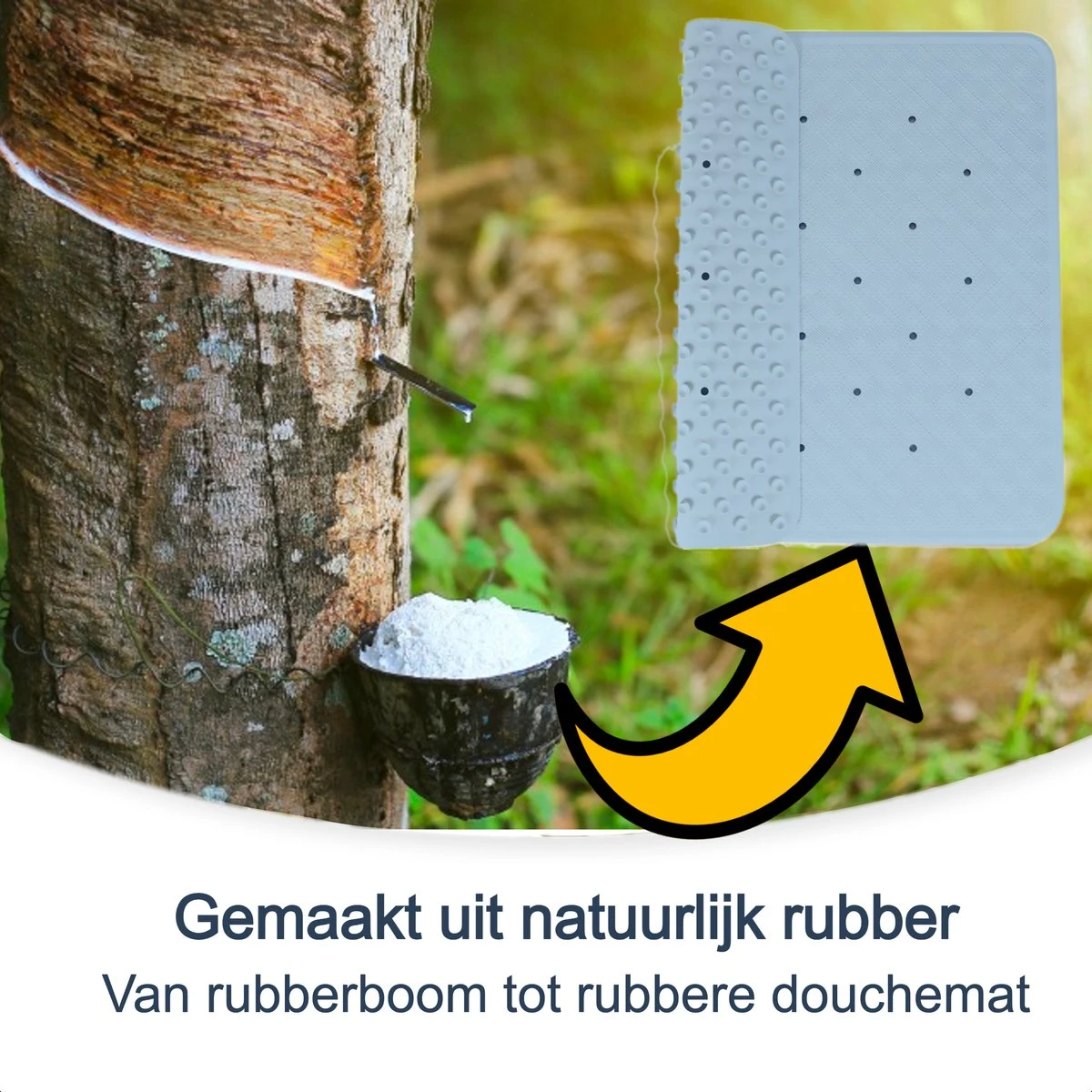 Douchemat Antislip Blauw - 53 X 53 Cm - Antislipmat Douche - Badmat 4 Douchemat Antislip Blauw - 53 X 53 Cm - Antislipmat Douche - Badmat - Afbeelding 2