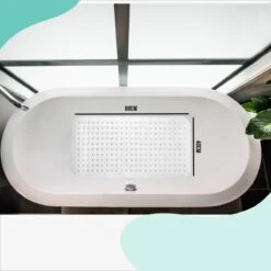 The Original - Douchemat Antislip - Wit - 88x40cm - Antislipmat Badmat Voor Bad & Douche - Anti Slip Mat Met Zuignappen -Badkamer Producten Winkel 1200x1200 1494