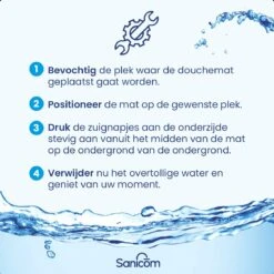 Merkloos Douchemat - Badmat Antislip - Antislipmat Douche - Antislipmat Bad - ​​Schimmelbestendig - Met Zuignappen - Wasbaar - Zwart -Badkamer Producten Winkel 1200x1200 1524