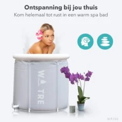 WOTRE Zitbad - Bath Bucket - Ijsbad - Wim Hof Methode - Bad Voor Volwassenen - Mobiele Badkuip - Grijs - 180L -Badkamer Producten Winkel 1200x1200 163