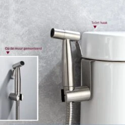 BetterSells® Bidet Handdoucheset - Shattaf - Bidet Sproeier Uit Geborsteld RVS - Inclusief Slang, T-stuk & Wandhouder 14 BetterSells® Bidet Handdoucheset - Shattaf - Bidet Sproeier Uit Geborsteld RVS - Inclusief Slang, T-stuk & Wandhouder -Badkamer Producten Winkel 1200x1200 1714