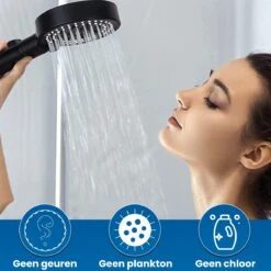 Imperatoris | DoucheSet - Douchekop Met Slang, Houder & Badmuts/Douchemuts - Waterbesparend – Hoge Druk – Regendouche - Zwart Mat -Badkamer Producten Winkel 1200x1200 172