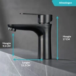 Croom Stytex - Wastafelkraan - Zwart - Badkamerkraan - Waterbesparend 11 Croom Stytex - Wastafelkraan - Zwart - Badkamerkraan - Waterbesparend -Badkamer Producten Winkel 1200x1200 1750