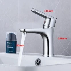 Inspire Badkamer Kraan Zilver Inclusief Aansluitingen - Wastafel Kraan - Zilver -Badkamer Producten Winkel 1200x1200 1754