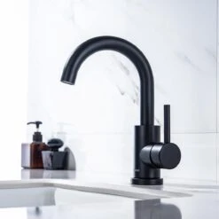 LOMAZOO Wastafelkraan Zwart Styx - Zwarte Wastafelkraan - Badkamerkraan Zwart - Zwarte Badkamerkraan -Badkamer Producten Winkel 1200x1200 1757