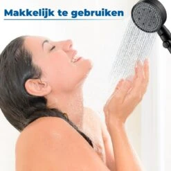 Imperatoris | DoucheSet - Douchekop Met Slang, Houder & Badmuts/Douchemuts - Waterbesparend – Hoge Druk – Regendouche - Zwart Mat -Badkamer Producten Winkel 1200x1200 176