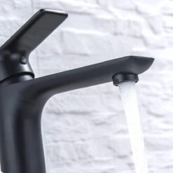 LOMAZOO Wastafelkraan Zwart Taurus - Kraan Wastafel - Kraan Badkamer - Badkamerkraan Zwart -Badkamer Producten Winkel 1200x1200 1776