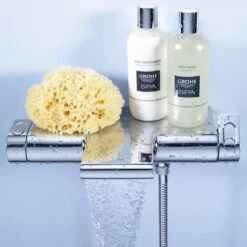 GROHE Grohtherm 2000 New Thermostatische Badkraan - 15cm - CoolTouch - Met Tray - Chroom - 34464001 -Badkamer Producten Winkel 1200x1200 1805