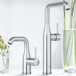 GROHE Essence New Wastafelkraan - Met EcoJoy® - Draaibare Uitloop - Zonder Waste - Chroom - 23541001 -Badkamer Producten Winkel 1200x1200 1890