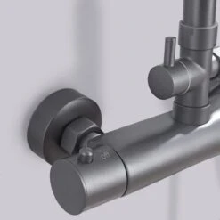 LOMAZOO Regendouche Met Thermostaatkraan - Douche Badkamer - Gun Metal / Antraciet [LYNN] -Badkamer Producten Winkel 1200x1200 194