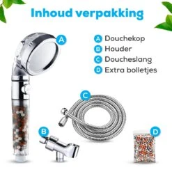 Waterbesparende Ionische Douchekop Met Slang En Houder - Handdouche - 3 Standen - Regendouche -Badkamer Producten Winkel 1200x1200 198