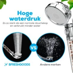 Waterbesparende Ionische Douchekop Met Slang En Houder - Handdouche - 3 Standen - Regendouche -Badkamer Producten Winkel 1200x1200 199