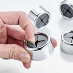 Merkloos 4x Zelfklevende Handdoek Houder Set - Kindvriendelijk - Anti-Stoot Ophang Haak Zonder Boren - Handdoekhaak - Chrome - Kliksysteem Theedoek - Handdoekklem -Badkamer Producten Winkel 1200x1200 1991