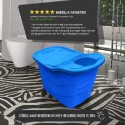 Goodlife Zitbad Voor Volwassenen XL – Bath Bucket – 330L 1M Lang – Mobiele Badkuip – Zitbad Voor In De Douche - Zitbad - Mobiele Badkuip - Zitbad Kinderen - Zitbad Voor Volwassenen - Blauw -Badkamer Producten Winkel 1200x1200 2