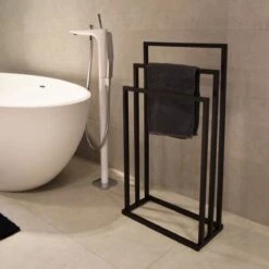 Badkamerhanger Handdoekenrek 3 Armen Zwart 15 Badkamerhanger Handdoekenrek 3 Armen Zwart -Badkamer Producten Winkel 1200x1200 2002