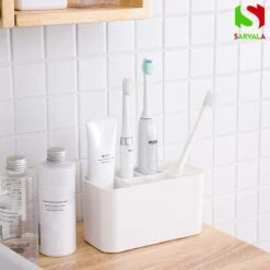 Tandenborstelhouder - Wastafelmeubel - Vrijstaand Of Wandgemonteerd - Wit -Badkamer Producten Winkel 1200x1200 2025