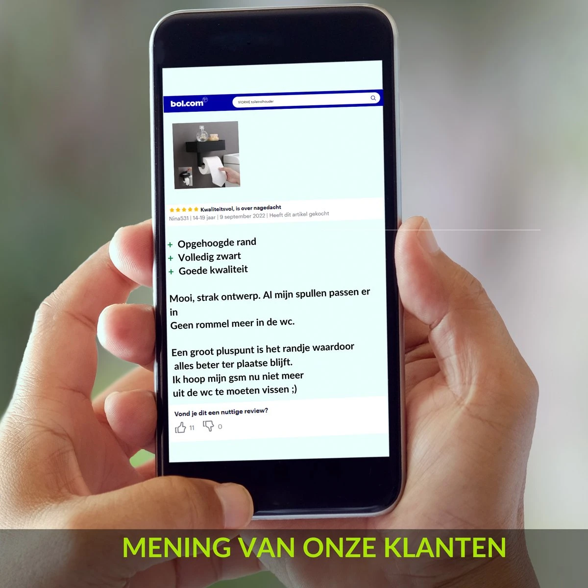 1FORME | Toiletrolhouder | WC-rolhouder | Met Plankje / Plateau | Met Opbergvak Vochtige Doekjes | RVS Zwart | Met Of Zonder Boren | 8 1FORME | Toiletrolhouder | WC-rolhouder | Met Plankje / Plateau | Met Opbergvak Vochtige Doekjes | RVS Zwart | Met Of Zonder Boren | - Afbeelding 6