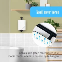 Flusive Toiletrolhouder Met 4 Handdoekhaakjes - Wc Rolhouder - Zelfklevend Zonder Boren - RVS - Zwart 16 Flusive Toiletrolhouder Met 4 Handdoekhaakjes - Wc Rolhouder - Zelfklevend Zonder Boren - RVS - Zwart -Badkamer Producten Winkel 1200x1200 2170