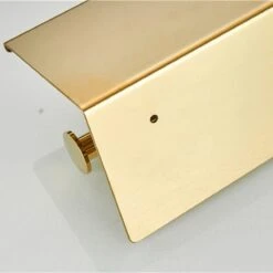 Merkloos TDR - Dubbele Toiletrol Houder - RVS - Met Geïntegreerd Goudkleurig Plankje / Planchet -Badkamer Producten Winkel 1200x1200 2195