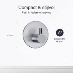 4x Handdoekhaakjes (Zelfklevend) Van RVS Zilver – Zelfklevende Haakjes – Wandhaak – Handdoekhouder – Ophanghaken Voor Keuken Of Badkamer (Accessoires) -Badkamer Producten Winkel 1200x1200 2348