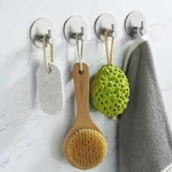 4x Handdoekhaakjes (Zelfklevend) Van RVS Zilver – Zelfklevende Haakjes – Wandhaak – Handdoekhouder – Ophanghaken Voor Keuken Of Badkamer (Accessoires) -Badkamer Producten Winkel 1200x1200 2353