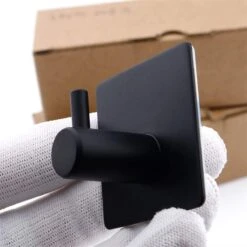 Merkloos Roestvrijstalen Handdoekhaakjes | 3M™ Zelfklevend | 4 Stuks | Mat Zwart | Wandhaak | Ophanghaken | Plakhaakjes | Haakjes | Badkamer | Keuken | RVS -Badkamer Producten Winkel 1200x1200 2420