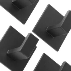 Stål Handdoekhaakjes Zelfklevend Zwart - Vierkant - 4 Stuks -Badkamer Producten Winkel 1200x1200 2435