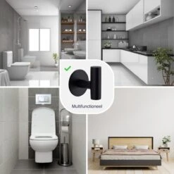 EAVY 2 Stuks Zelfklevende Handdoekhaakjes - Handdoekhouders - Plakhaakjes - Zwart 16 EAVY 2 Stuks Zelfklevende Handdoekhaakjes - Handdoekhouders - Plakhaakjes - Zwart -Badkamer Producten Winkel 1200x1200 2483