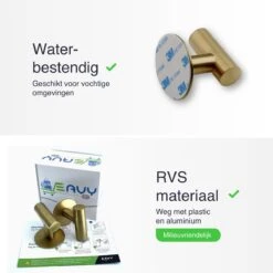 EAVY 2 Stuks Zelfklevende Handdoekhaakjes - Handdoekhouders - Plakhaakjes - Goud -Badkamer Producten Winkel 1200x1200 2527