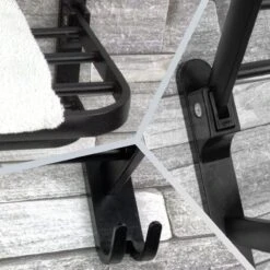 Vannons - Handdoekrek - Handdoekrek Badkamer - 2 Handdoeken - Handdoekrek Zelfklevend - Zwart -Badkamer Producten Winkel 1200x1200 2551