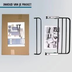 Vannons - Handdoekrek - Handdoekrek Badkamer - 2 Handdoeken - Handdoekrek Zelfklevend - Zwart -Badkamer Producten Winkel 1200x1200 2554