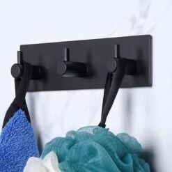 Merkloos Handdoekhaakjes - 3 In 1 Handdoekhaak - Wandhaak - Muurhaak - Zwart -Badkamer Producten Winkel 1200x1200 2560