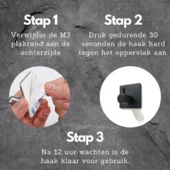 Merkloos Handdoekhaak Set Van 4 Stuks Zonder Boren RVS Zwart Vierkant Zelfklevend Badjas Theedoek Hanger Keuken Badkamer Handdoek Haakjes -Badkamer Producten Winkel 1200x1200 2602