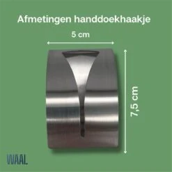 Waal© 2 Stuks RVS Handdoekhouders Zilver - Zelfklevend - Handdoek Klem - Handdoek Haak -Badkamer Producten Winkel 1200x1200 2604