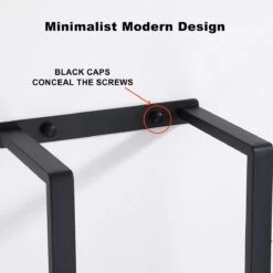 Handdoekrek - 70 Cm - RVS - Handdoekhouder BaderiQ Paris Large - MODEL 2023 - Schroeven Of Plakken - Handdoekenhouders - Handdoekhaak - Handdoek Organizer - Rvs Mat Zwart Poedercoating - Large H70xB20xD14 - Ook Beschikbaar In 40 Cm -Badkamer Producten Winkel 1200x1200 2650