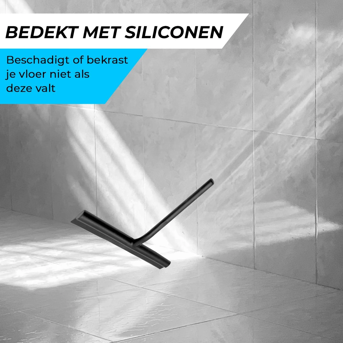 Minismus Extra Brede Douchewisser Met Magneethouder Ophangsysteem Ophanghaak - 33 Cm Breed - Zwart 6 Minismus Extra Brede Douchewisser Met Magneethouder Ophangsysteem Ophanghaak - 33 Cm Breed - Zwart - Afbeelding 4