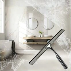 Aquafy Raamwisser RVS - Incl. Douchespons - Douchetrekker Voor Badkamer - Raamwisser Douche - Douchewisser RVS - Luxe Trekker Met Ophanghaak -Badkamer Producten Winkel 1200x1200 2729