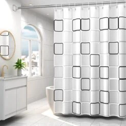 VAIVE Douchegordijn 180x200 - Anti Schimmel - Douchegordijnen -Badkamer Producten Winkel 1200x1200 278