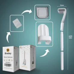 Bradey Toiletborstel Siliconen - WC Borstel Met Houder - Optimale Hygiëne - Golfclub-vorm - Komt In Alle Hoeken -Badkamer Producten Winkel 1200x1200 2897